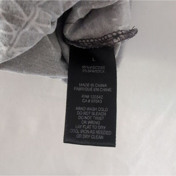 Felicity & Coco Strapless Geometric Pattern Dark Gray Jumpsuit - Picture 10 of 10